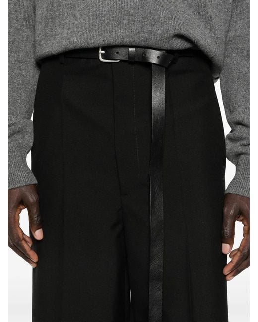 Jil Sander Black Pantalon À Taille Ceinturée for men