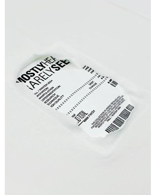 メンズ Mostly Heard Rarely Seen Ski Mask Tシャツ White