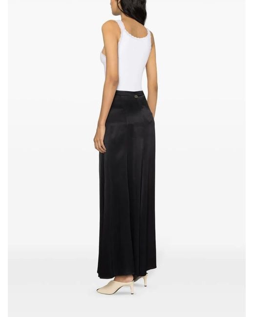 Gonna Lunga A Vita Alta di Twinset in Black