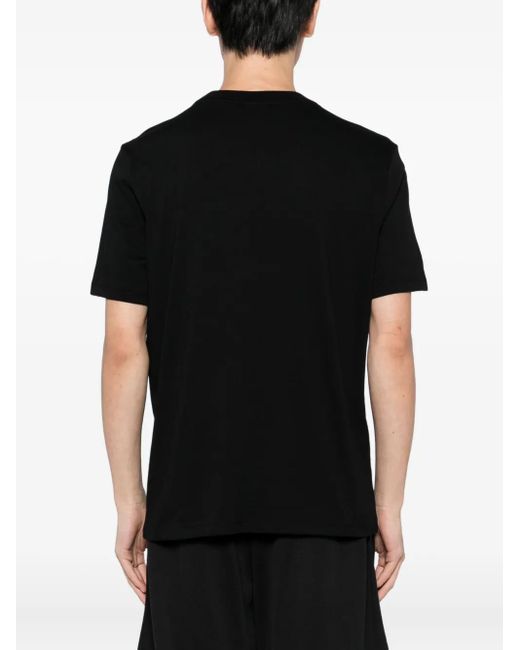 HUGO Black Graphic-Printed T-Shirt for men
