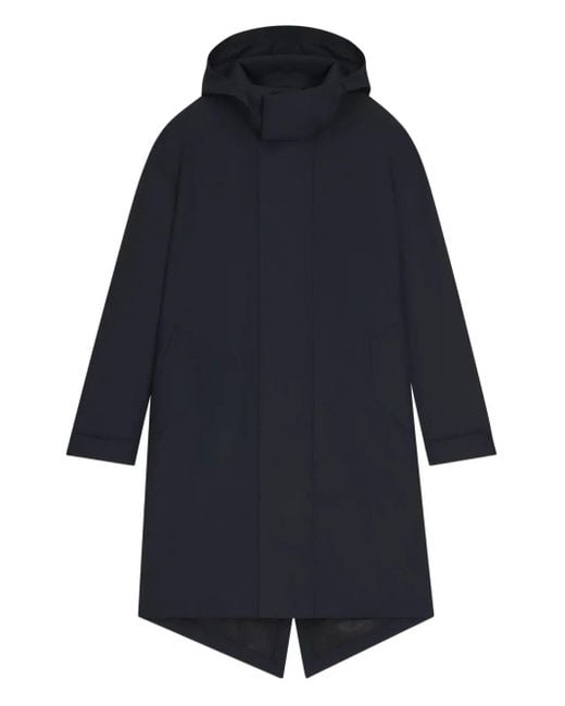 メンズ Boss フーデッド コート Blue