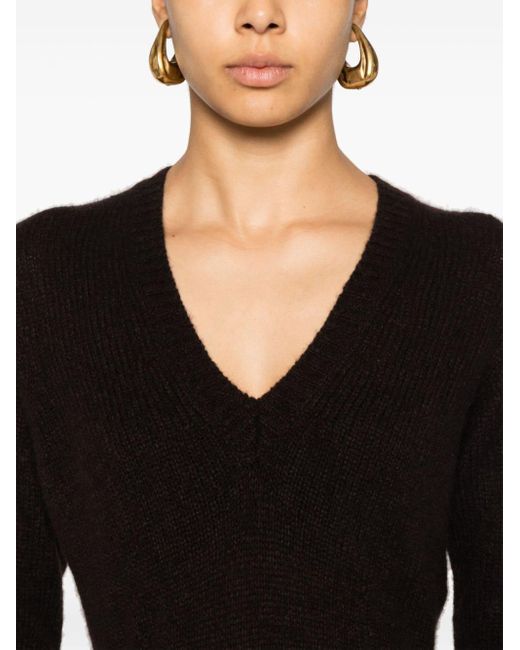 Tom Ford Black V-Neck Long-Sleeve Jumper