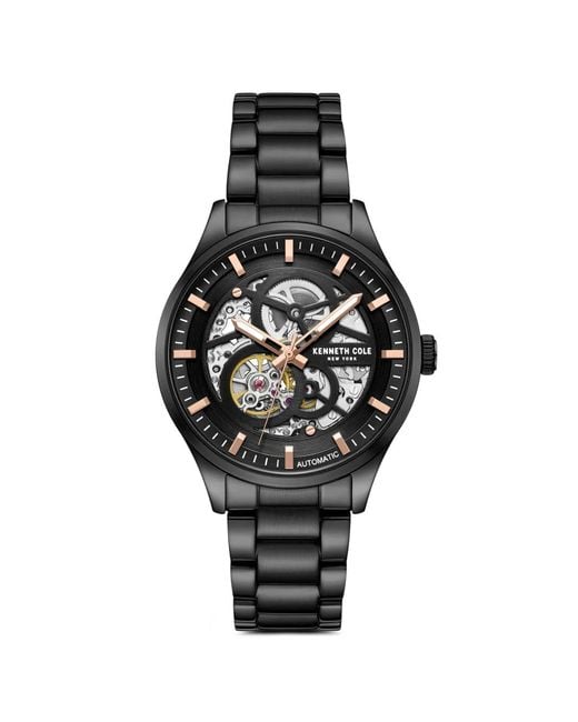 Kenneth Cole Black Skeleton 42Mm Watch for men