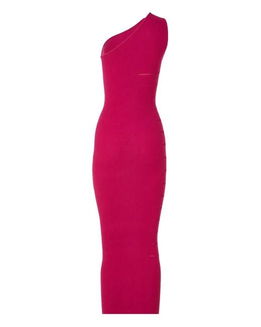 Wolford Pink Slash Midi Dress