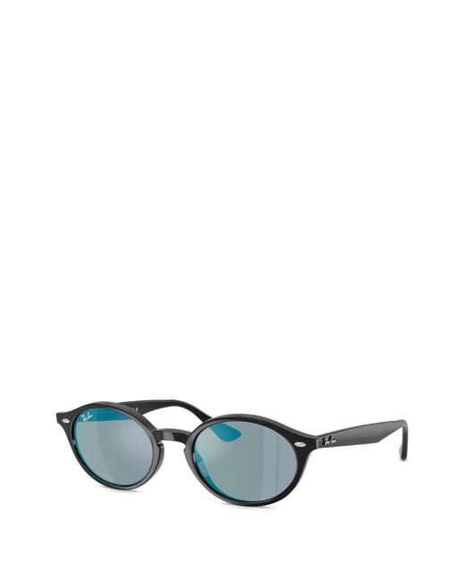Ray-Ban Gray Round-Frame Sunglasses
