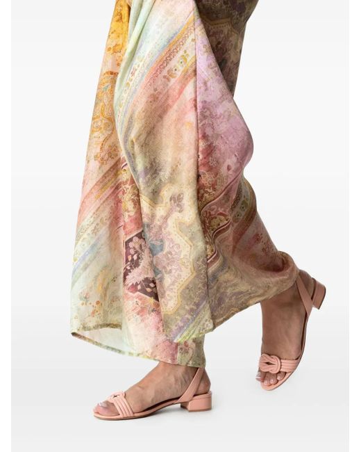 Alexandre Birman Pink 30Mm Knotted-Upper Buckled Sandals