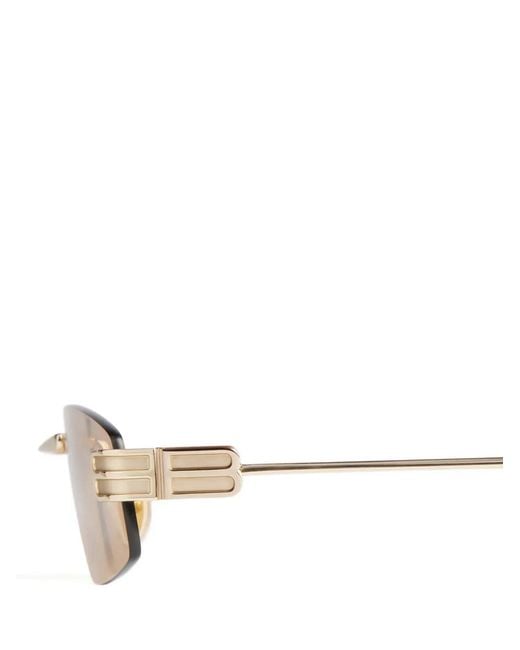 Balenciaga Natural Gossip S Rectangle-Frame Sunglasses