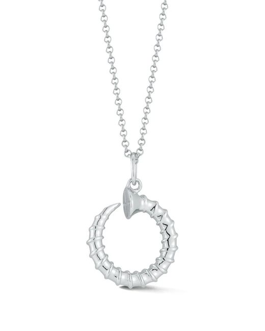 Mateo White Screw Circ Necklace for men