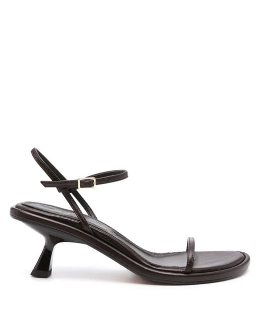 Souliers Martinez Brown 55mm Ivone Leather Sandals