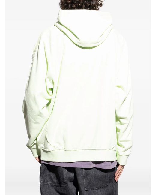Adidas White Essencial 3-Stripes Fleece Hoodie for men