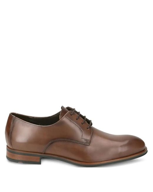 Lloyd Brown Polished Leather Lace-Up Shoes for men