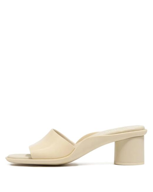 Bimba Y Lola Natural 50Mm Leather Heeled Sandals