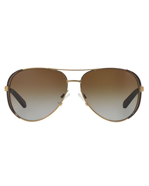 Aviator shaped sunglasses Michael Kors en coloris Metallic