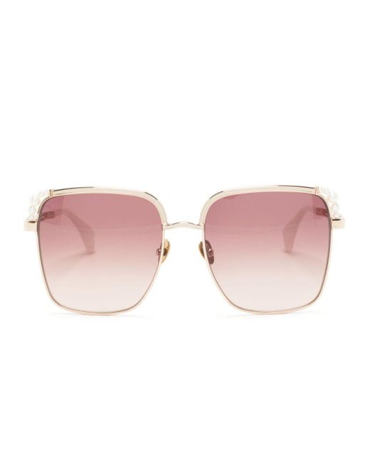 Gafas de sol con montura oversize Vivienne Westwood de hombre de color Pink