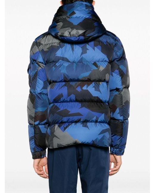 Moncler Mosa Graphic print Puffer Jacket in Blue for Men Lyst UK