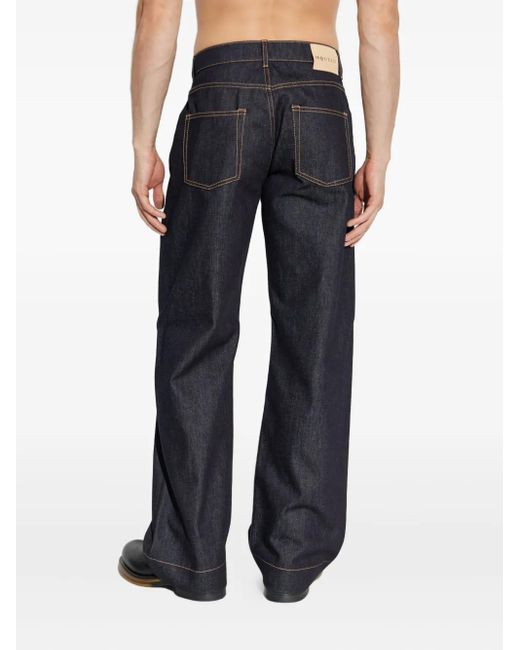 Vaqueros Con Parche Del Logo McQueen de hombre de color Blue