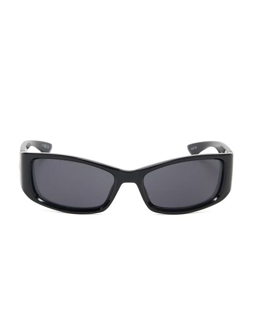 Le Specs Black Du Jour Rectangle-Frame Sunglasses