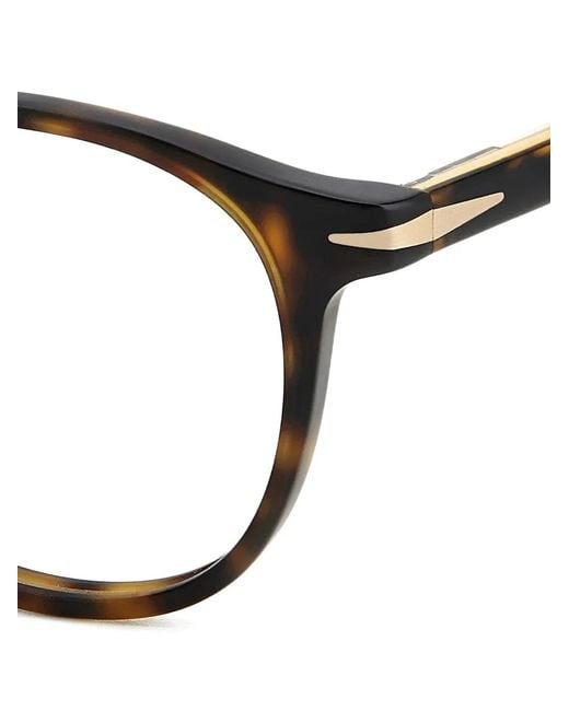 David Beckham Black Round-Frame Glasses