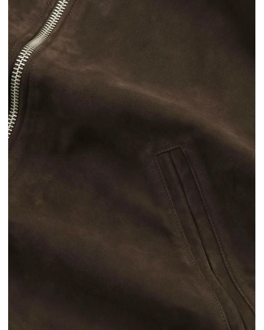 NN07 Brown Petrus Suede Jacket for men