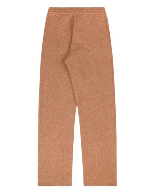 Sporty & Rich Brown Embroidered Trousers