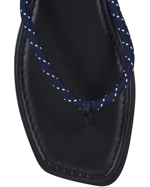 Veronica Beard White Carmina Rope Detail Sandals