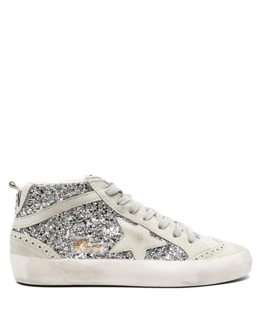 Golden Goose Deluxe Brand White Sneakers Mit Glitter