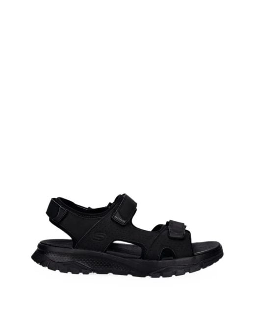Skechers Black Wagner Touch-Strap Sandals for men