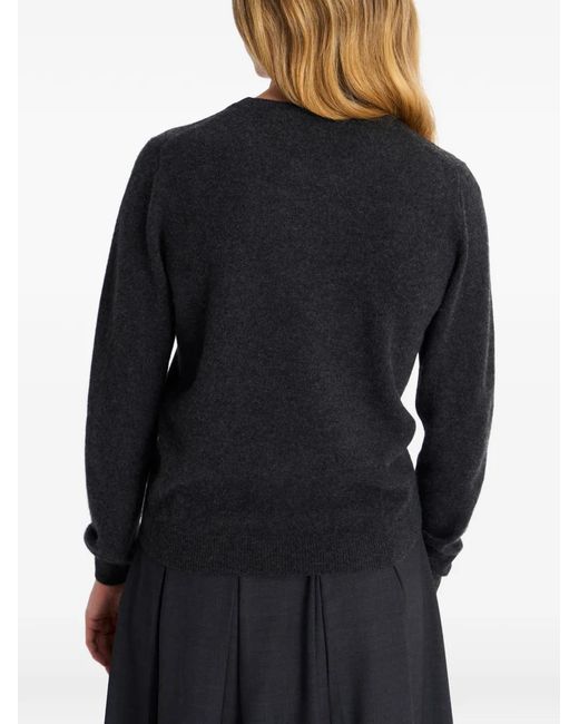 Pringle of Scotland Blue Crew-Neck Cashmere Sweater