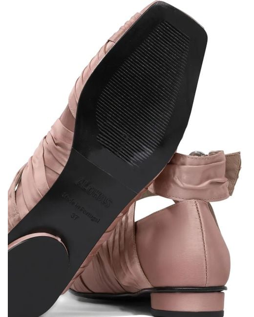 Ballerine Volant Con Fibbia di Alohas in Pink