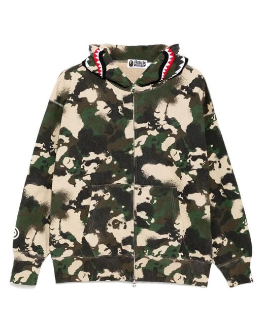 Sudadera Estampada Con Capucha A Bathing Ape de hombre de color Black