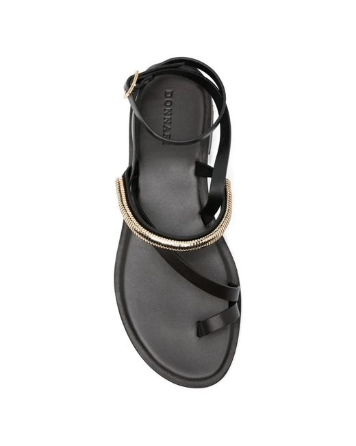 DONNARì White Ankle-Strap Sandals