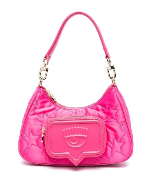Chiara Ferragni Mini Vicky Satin Bag in Pink | Lyst Canada