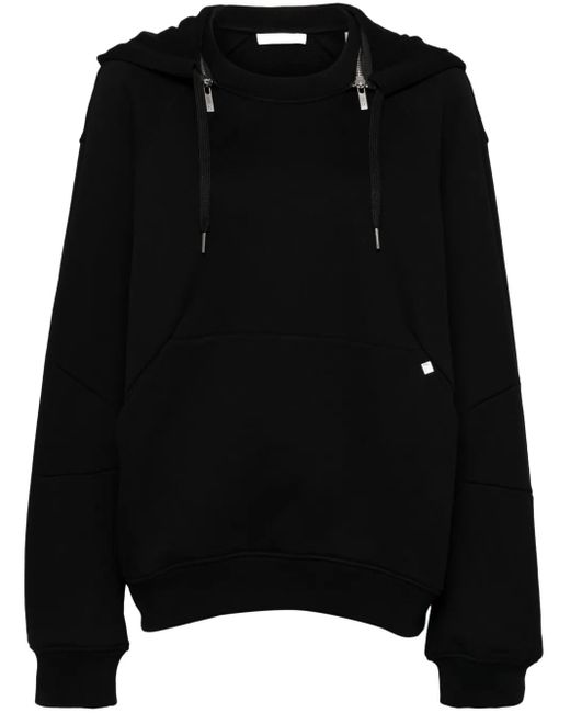 Helmut Lang Black Apex Zip Hoodie.Cmbd for men