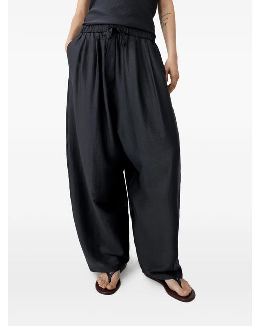 Cordera Black Drawstring Trousers