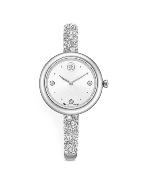Swarovski Metallic Sublime Crystal-Embellished 28Mm Watch