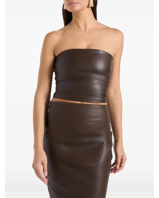 Manière De Voir Women's Black Evie Paneled Bandeau Top