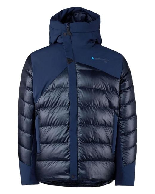 Klattermusen Rå Gewatteerd Jack Met Capuchon in het Blue voor heren