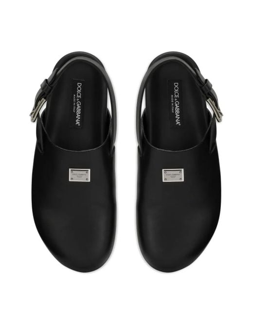 Dolce & Gabbana Black Sandals for men