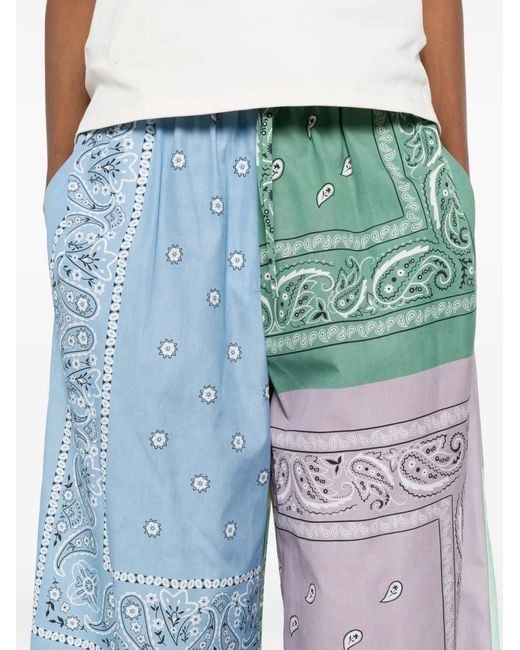 Weekend by Maxmara Green Pepe Patchwork Bandana Trousers