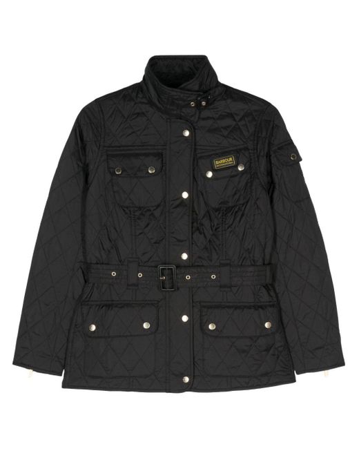 Barbour Black International Belted Jacket