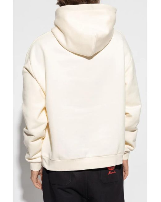 Giuseppe Zanotti Natural Classic Cotton Hoodie With Adjustable Hood for men
