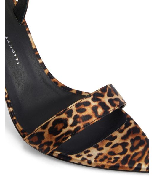 Giuseppe Zanotti Metallic Intriigo Leo 90mm Silk Sandals