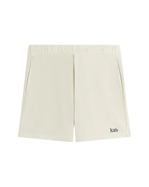 Kith White Rayne Ii Logo-Print Shorts