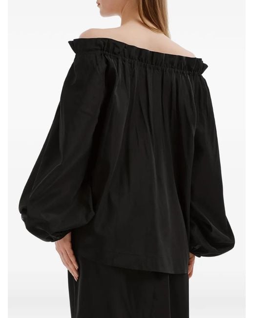 Simone Rocha Off-Shoulder Top in het Black