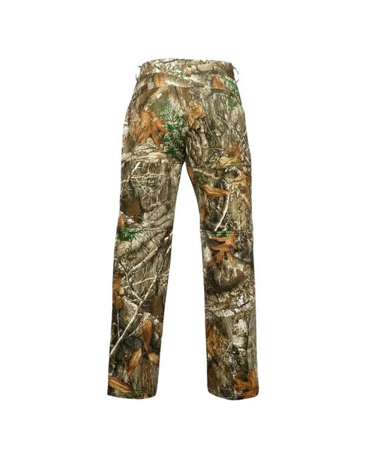 Under Armour Green All-Over-Pattern Trousers for men