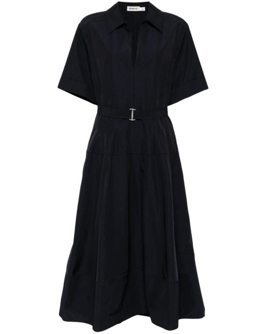 Robe mi-longue à taille ceinturée Jonathan Simkhai en coloris Black