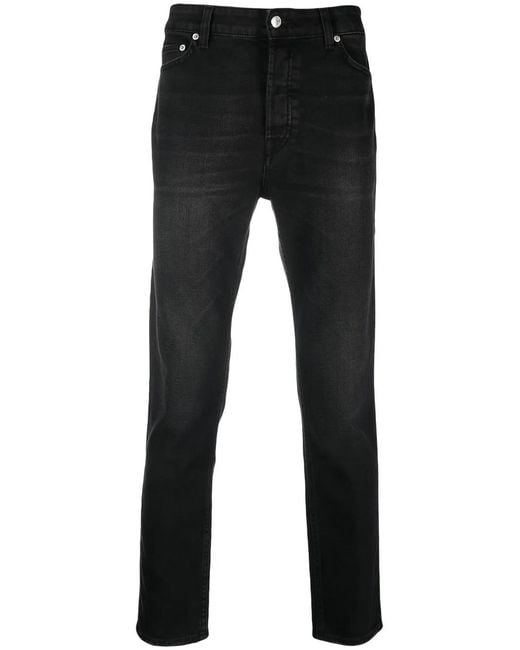 Department 5 Black Super Slim Denim Jeans for men