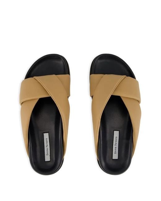 Emme Parsons Brown Folded Sandals