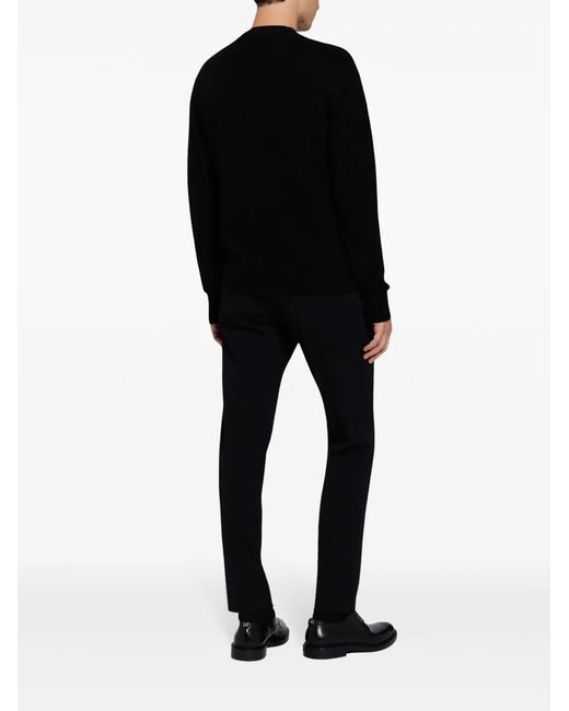 Dolce & Gabbana Black Button-Down Cardigan for men