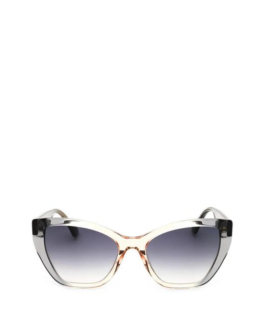 Moschino Gray Cat-Eye Frame Sunglasses